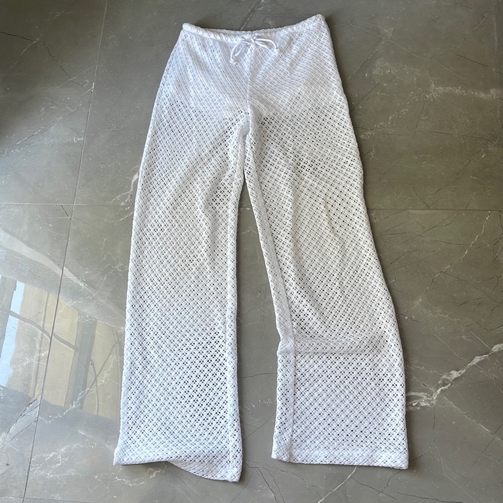 H&M WHITE BEACH COVERUP🤍🤍!!